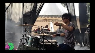 AFTERCOMA  RAGA TERBAKAR LIVE DRUM CAM at IndieBash 2019 [upl. by Harwill]