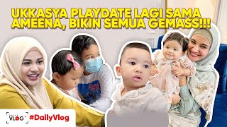 UKKASYA PLAYDATE SAMA AMEENA MAMA WISNU SAMPE NANGIS KETEMU AUREL DAN ATTA [upl. by Cami]