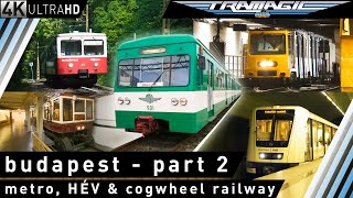 Budapest – Teil 2 Metro HÉV amp Zahnradbahn  4K [upl. by Nadia]