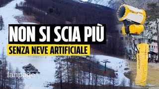 È il secondo dicembre più caldo di sempre in Piemonte “Non si scia più senza neve artificiale” [upl. by Grubman]