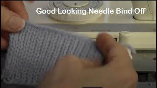 GoodLooking Needle BindOff for Machine Knitters [upl. by Esiouqrut371]