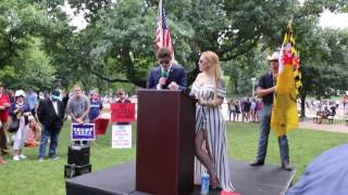 Lucian Wintrich amp Cassandra Fairbanks at Rally for Peace — Disavow [upl. by Aletse]