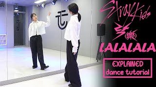 Stray Kids quot락 樂 LALALALAquot Dance Tutorial  EXPLAINED  Mirrored [upl. by Oinotnas870]