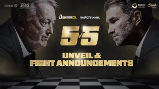 5 Vs 5 Launch Press Conference Queensberry Vs Matchroom [upl. by Araeic335]