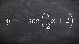 Graphing the Secant Function with a Phase Shift and Reflection Over the X Axis [upl. by Buehler]