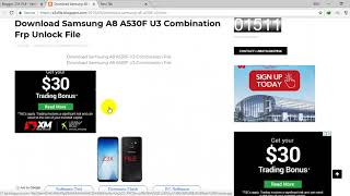 Download Samsung A8 A530F U3 Combination Frp Unlock File [upl. by Wilfrid]