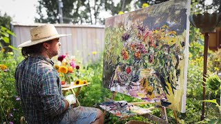 Plein Air Painting Garden Still Life  Turner Vinson [upl. by Wexler]