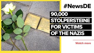 90000th Stolperstein laid for victims of the National Socialists  NewsDE [upl. by Alameda]