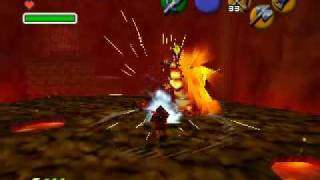 Zelda Ocarina of Time  Volvagia  No damage [upl. by Zerelda]