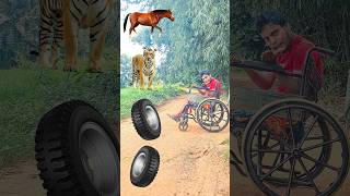 Thar Spinning Wheels To Horse Tiger Crocodile Cat  Vfx Magic Video shorts trending viral [upl. by Alexandrina]