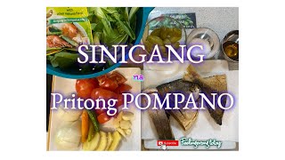 SINIGANG NA PRITONG POMPANO  FRIED FISH SINIGANG feelingerongTOTOY [upl. by Morie791]