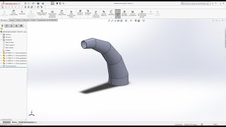 Solidworks  03  Curva de gomo cônica SIMPLES SEM ENROLAÇÃO [upl. by Suhcnip733]