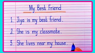 My Best Friend 10 Lines Essay  10 Lines On My Best Friend In EnglishShort essay on my best friend [upl. by Ettecul]