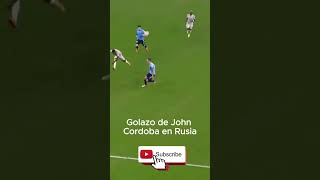 Golazo del colombiano John Córdoba en Rusia [upl. by Ahsieat644]