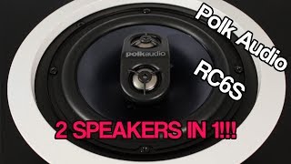 Polk Audio RC6S Stereo ceiling speaker  wall speaker [upl. by Roberta]