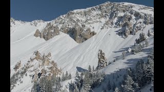 Col de lIzoard enneigé Casse déserte Arvieux Queyras vue du ciel DJI Mavic2 Zoom Vidéo 4K [upl. by Granniah]