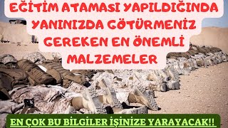 JANDARMA UZMAN ERBAŞ EĞİTİME GİDERKEN GÖTÜRMEMİZ GETEKEN MALZEMELER ÖNEMLİ BİLGİLER uzmançavuş jgk [upl. by Nine]