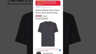 Motorhelmets Store Sale Oakley Relaxed and OBar Sets Mens ShortSleeve Tee Shirts shortsyoutube [upl. by Hunger]