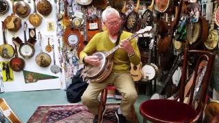 GAmendt testing WEYMANN No2 tenor banjo [upl. by Simsar186]