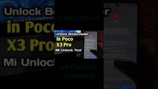 Poco X3 pro BootLoader Unlock with mi unlock tool [upl. by Llerehs]