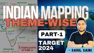 Indian Mapping series for UPSC 2024  Part 1 Extreme Points of India  upscprelims [upl. by Sonnnie]