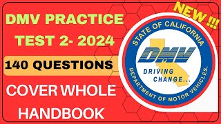 California DMV Knowledge Practice Test 2024  SET 2  DMV Permit Practice Test 2024  140 questions [upl. by Beckett]