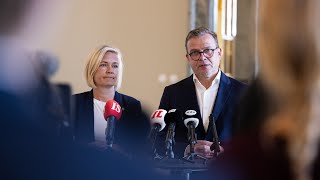 Pääministeri Petteri Orpon ja sisäministeri Mari Rantasen mediatapaaminen 127 [upl. by Booth]