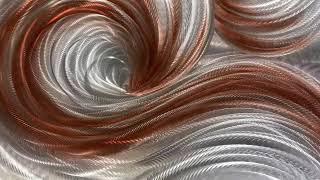 copper wall decor copper metal art painting metal copper wave wall decor  httpsluboartcom [upl. by Sonafets607]