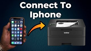 How to Wifi Setup iPhone With Brother HLL2460DW  HLL2405W Printer Step By Step [upl. by Stodder]