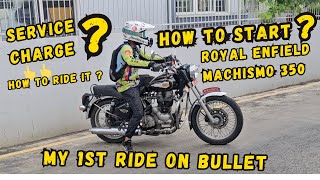 Riding REBullet Machismo 350 for the 1st time  How to start this Machine  TwinsRiderVlog [upl. by Thenna]