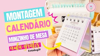 Montagem Mini Calendário [upl. by Halihs276]