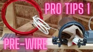 Pro tips part 1 Audio Video New Construction Prewire Home Theater TV Inwall In ceiling speakers [upl. by Bluhm]