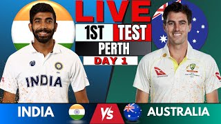 IND vs AUS Test India vs Australia 1st Test live  Live Score amp Commentary  IND vs AUS BGT 2024 [upl. by Ynavoj]