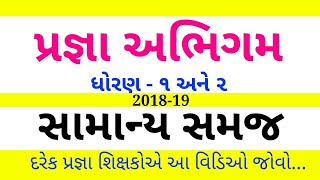 Std 1 amp 2  Pragna  2018  Basic mahiti  પ્રજ્ઞા અભિગમની સરળ સમજ  2018 [upl. by Bunnie]