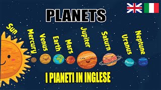 I pianeti del sistema solare  planets of the solar system  impara linglese  learn italian [upl. by Aihppa]