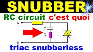 rc circuit snubber protection triac diac électronic triac snubberless electronic snubber triac [upl. by Tillion]