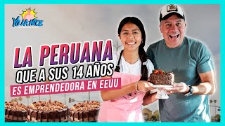 LA PERUANA que a sus 14 AÑOS es EMPRENDEDORA EN EEUU  Yo la hice con MATHIAS BRIVIO [upl. by Percy]