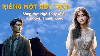 Karaoke Riêng một góc trời Tone Nam  Thanh Khúc Karaoke [upl. by Annoet]