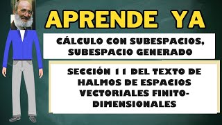 Cálculo con subespacios sección 11 del texto de Halmos [upl. by Ole77]