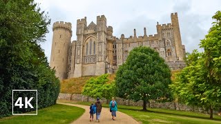 1000 Years Old castle  Medieval Arundel Castle and Gardens  4K Walk  England [upl. by Kronick]