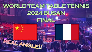 Incredible rally real angle CHINA FRANCE 2024 BUSAN FINAL table tennis [upl. by Ioab]