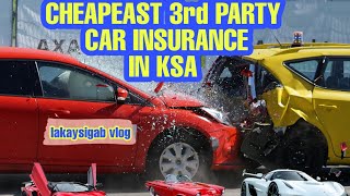 HOW TO APPLY 3RD PARTY CAR INSURANCE IN SAUDI ARABIA AFFORDABLE CAR INSURANCE IN KSA [upl. by Lecia]