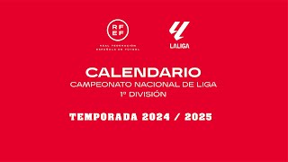 CALENDARIO LA LIGA 2024 25 PRIMERA DIVISIÓN [upl. by Gar]