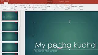 Making a Pecha Kucha on PC with PowerPoint [upl. by Ailemrac]