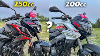 Pulsar NS200 vs Pulsar N250 Comparison amp Review  Which one is Value For Money Bike Under 2 Lakhs [upl. by Sioled185]