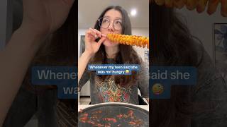 When my teen said she was not hungry 😳funnyvideo relatable comedy mom [upl. by Nared46]