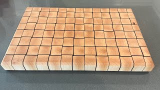 Basket Weave Pattern End Grain Cutting Board [upl. by Anirt]