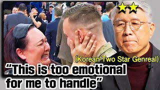 South Korean Two Star General was Touched By Homecoming American and Ukrainians [upl. by Armington427]