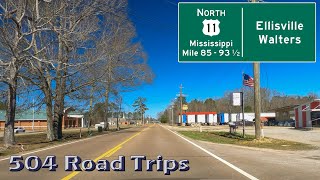 Road Trip 863  US11 N  Mississippi Mile 85  935  EllisvilleWalters [upl. by Lehplar694]