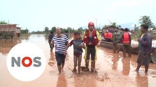 DAMDOORBRAAK Hulpverleners Laos kunnen duizenden overlevenden moeilijk bereiken [upl. by Hendricks565]